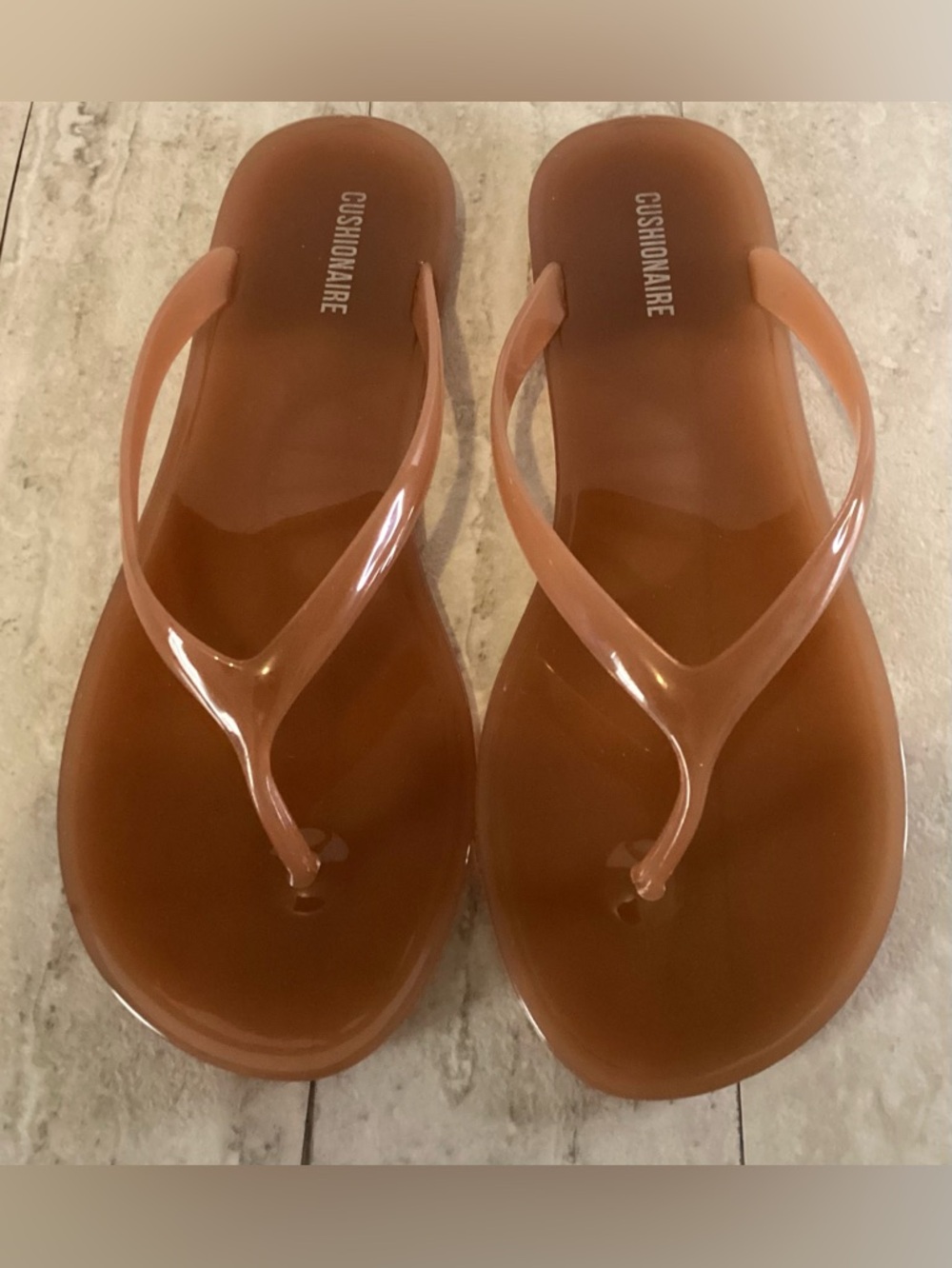 Cushsionaire Splash Jelly Flip Flops - Picture 5 of 7